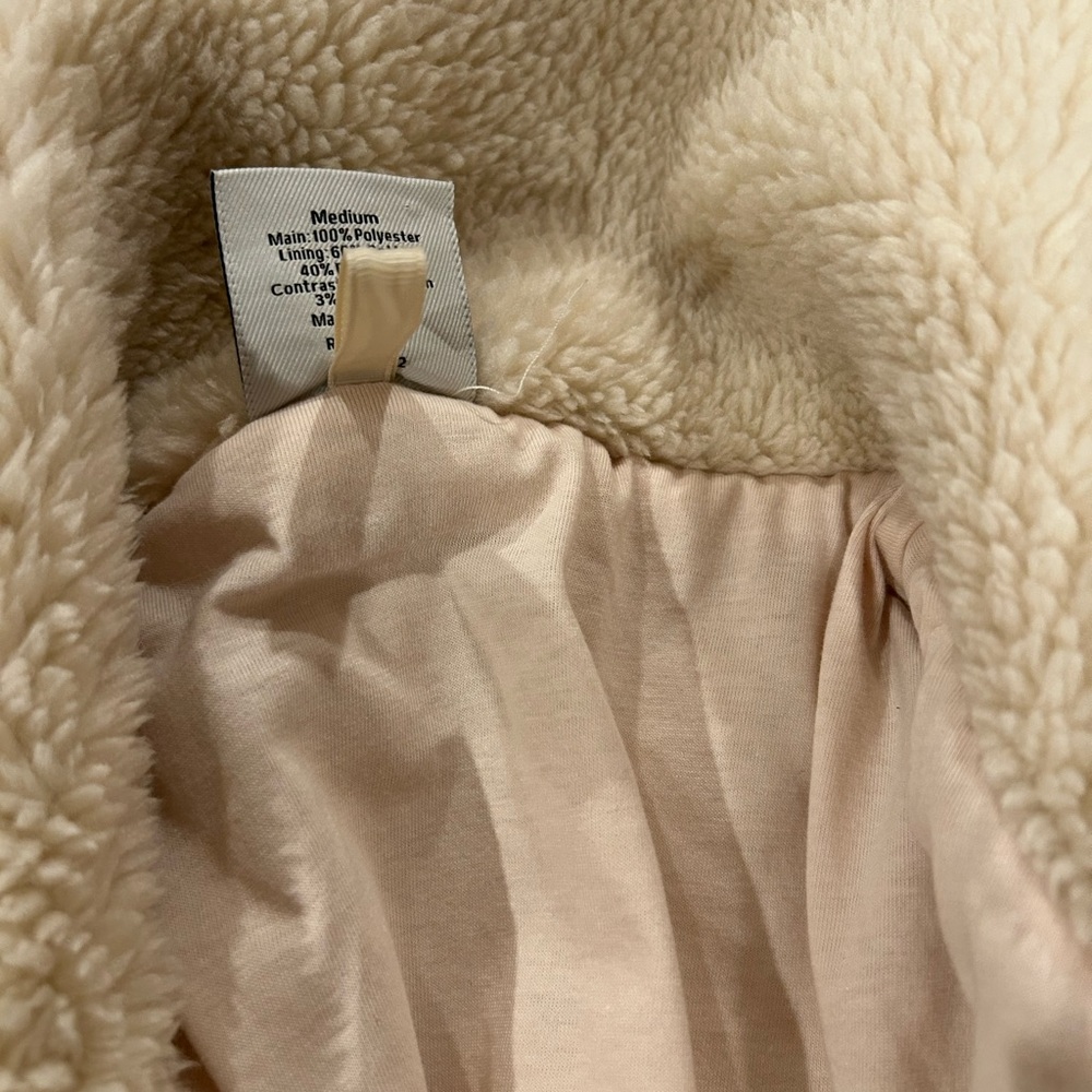 Varley Logan Cream Sherpa Coat - Picture 9 of 14